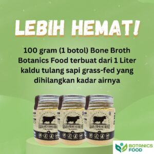 Hi-Protein GRASS-FED Beef Bone Broth Powder by Botanics Food