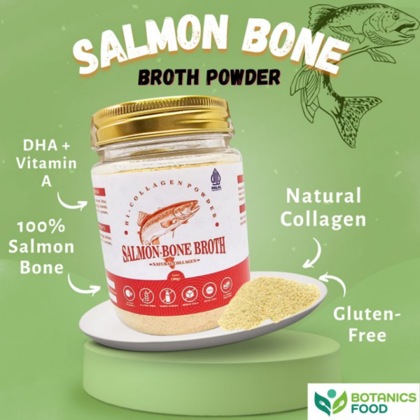 Hi-Collagen Salmon Bone Broth Powder By Botanics Food